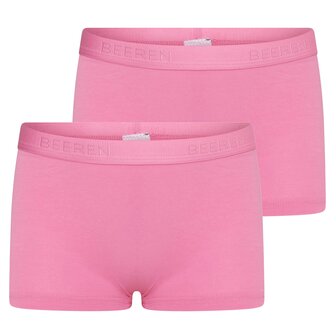 2 pack Beeren Meisjes boxershort Comfort Feeling Felroze