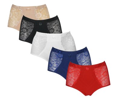 5-Pack J&amp;C Licht corrigerende dames tailleslips H201 Mix