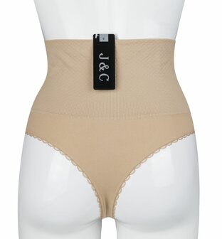 J&amp;C Dames corrigerende string W3235 Huid