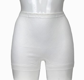 Dames Panty Slip Con-ta 100% katoen Jacquard Wit 