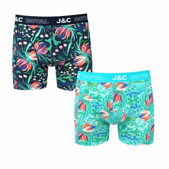 2-pack Heren Boxershorts H252 J&amp;C katoen geprint 