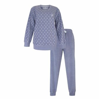 Tenderness katoen velours dames pyjama Light Purple