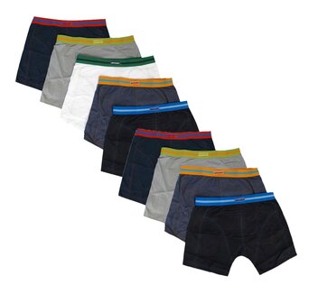 9-pack Heren Boxershorts Gino Santi Sport katoen assorti kleur