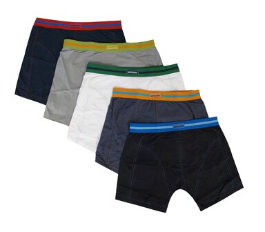 5-pack Heren Boxershorts Gino Santi Sport katoen assorti kleur