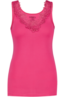 Dames Toker hemd met kant en brede bandjes