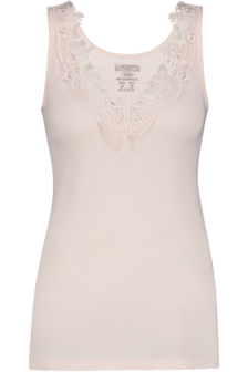 Dames Toker hemd met kant en brede bandjes