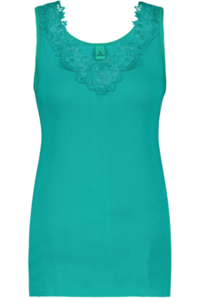 Dames Toker hemd met kant en brede bandjes