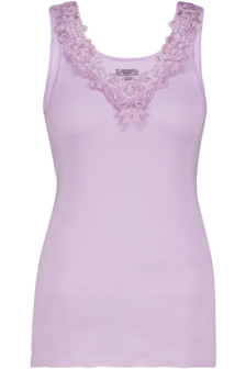 Dames Toker hemd met kant en brede bandjes