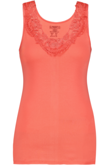 Dames Toker hemd met kant en brede bandjes