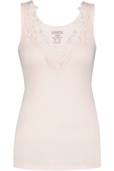 Dames Toker hemd met kant en brede bandjes