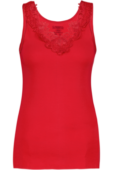 Dames Toker hemd met kant en brede bandjes