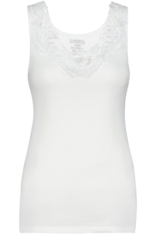 Dames Toker hemd met kant en brede bandjes