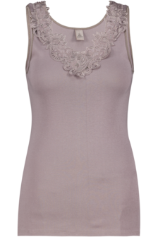 Dames Toker hemd met kant en brede bandjes