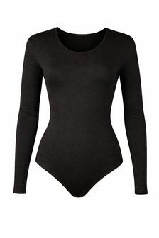 Dames katoenen body 6860 J&amp;C met lange mouw Zwart