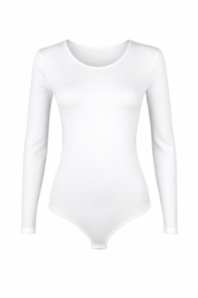 J&amp;C Dames body 6889 met lange mouw slipmodel Wit