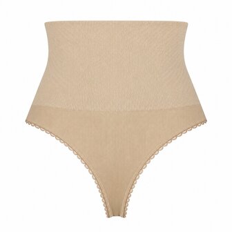 J&amp;C Dames corrigerende string W3235 Huid