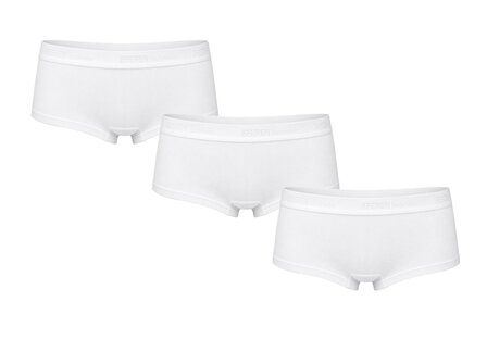 3-Pack Dames Hipsters Beeren Young Wit 