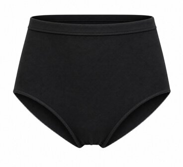 Dames katoenen tailleslip Twentini Zwart