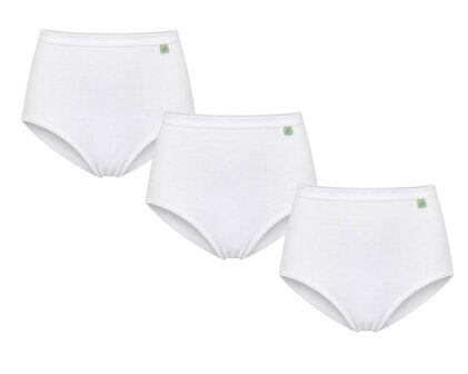 3-pack Lunatex dames tailleslips (Maxi) Wit