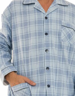 Flanellen heren pyjama&nbsp; Art. 441147 Blue