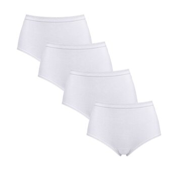 3+1 pack Dames Sloggi midi slip Basic+ Wit
