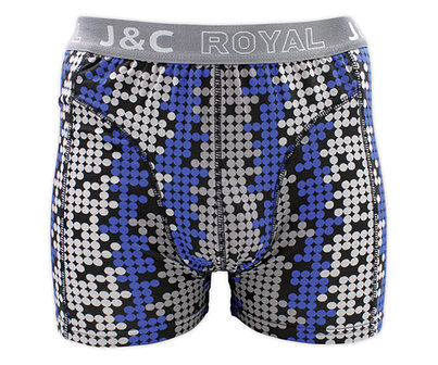 J&amp;C 2-pack Heren boxershorts H234-30047 Grijs/Rood