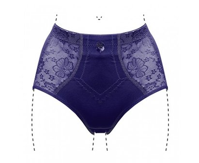 J&amp;C Licht corrigerende dames tailleslip Marine H201