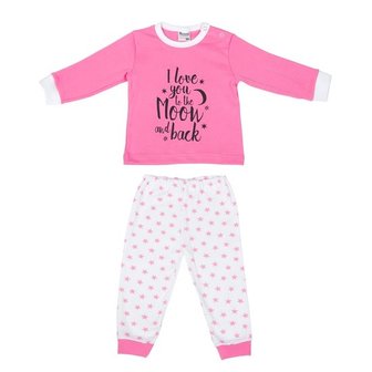 Beeren Baby pyjama &quot;To the Moon&quot; Roze