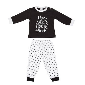 Beeren Baby pyjama &quot;To the Moon&quot; Zwart