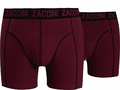 Zaccini 2-pack Heren boxershorts Ruby Red