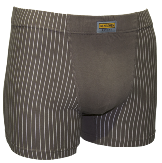 Gentlemen Heren boxershort Krijtstreep Grijs