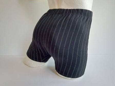 Suaque Heren boxershort Zwart met krijtstreep 