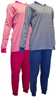 Lunatex Dames pyjama Jersey Marine