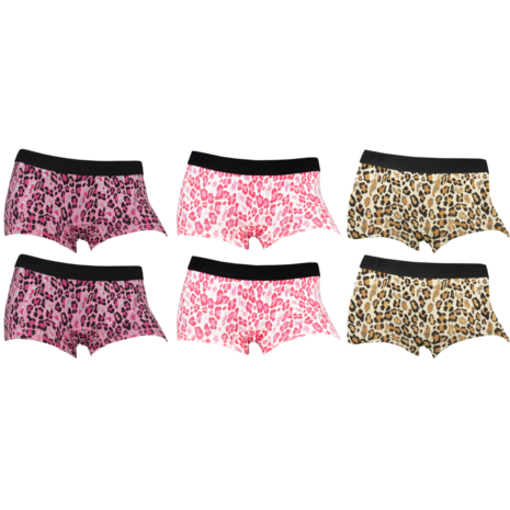 2-Pack Fun2Wear Dames boxershorts Animal Barely Pink