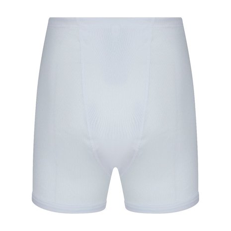 Beeren Heren sportbroek met gulp 2x2 rib 3579 WIt