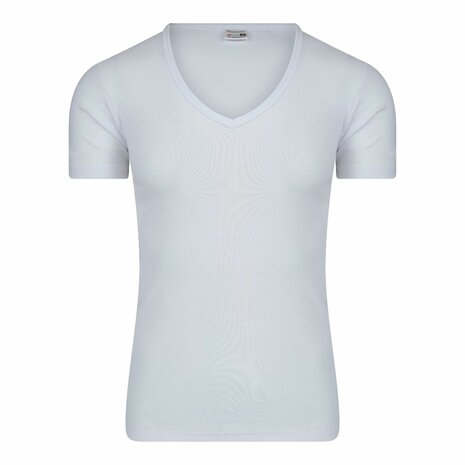 Beeren Heren T-shirt met Diepe V-hals T-shirt M3000 Wit