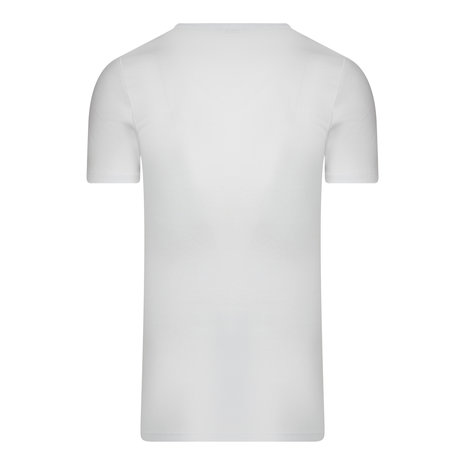 Beeren Extra lang heren T-shirt met diepe V-hals M3000 Wit