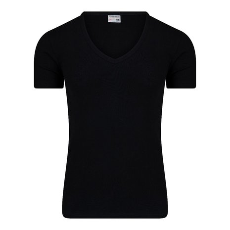 Beeren Heren T-shirt met Diepe V-hals M3000 Zwart