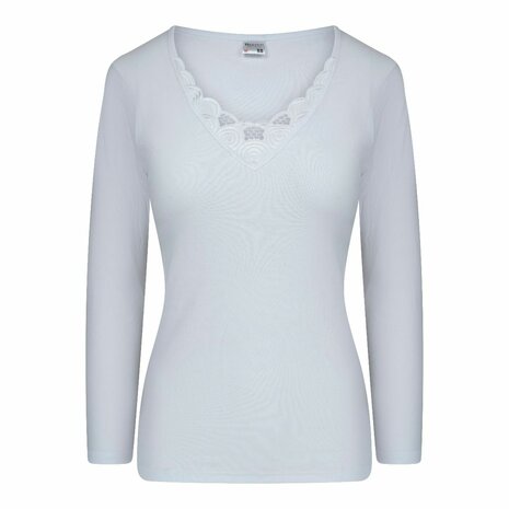 Beeren Dames shirt met L.M. Beatrix M3000 Wit