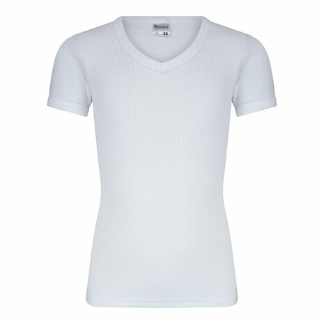 Beeren Jongens T-shirt met V-Hals en K.M. M3000 Wit