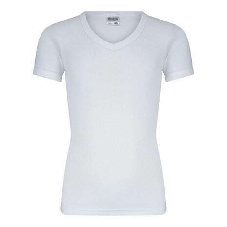 Beeren Jongens T-shirt met V-Hals en K.M. M3000 Wit