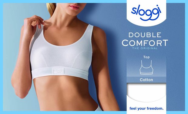 Sloggi Dames Top Double Comfort Wit