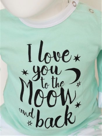 Beeren Baby pyjama "To the Moon" Mint