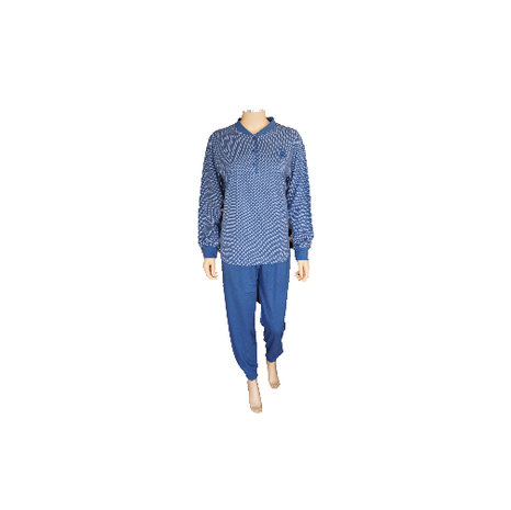 Lunatex Katoenen dames pyjama Navy