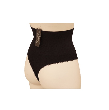 J&C dames corrigerende string W3235 Zwart