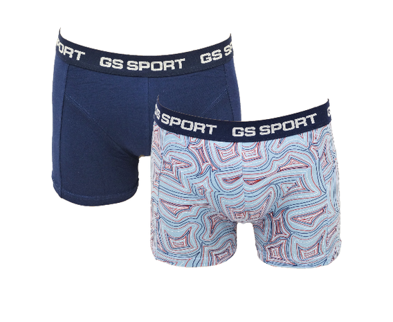 GS Sport 2-Pack Heren boxershorts Blauw/Golf