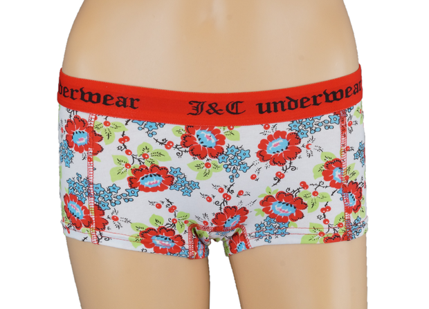 2-pack Dames Hipster Rood+Paars J&C