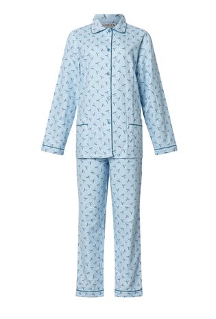 Cocodream Dames Flanel Pyjama met print Blue