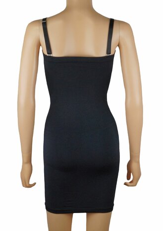 J&C Dames corrigerende jurk met verstelbare bandjes Zwart