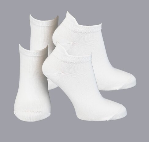 2-Pack Naadloze Bamboe Shortsocks met Lip 